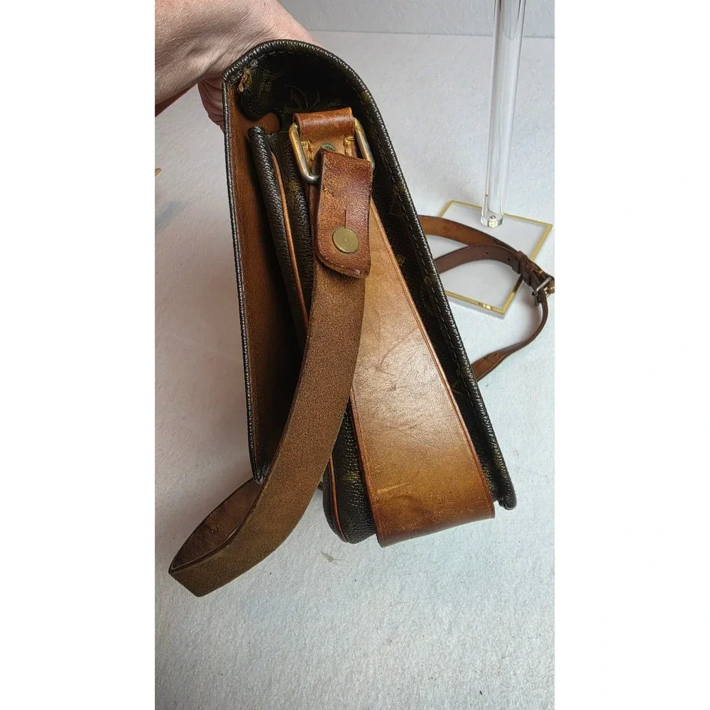 Authentic Vintage Louis Vuitton Monogram Cartouchière 26 GM Crossbody Bag - 1985